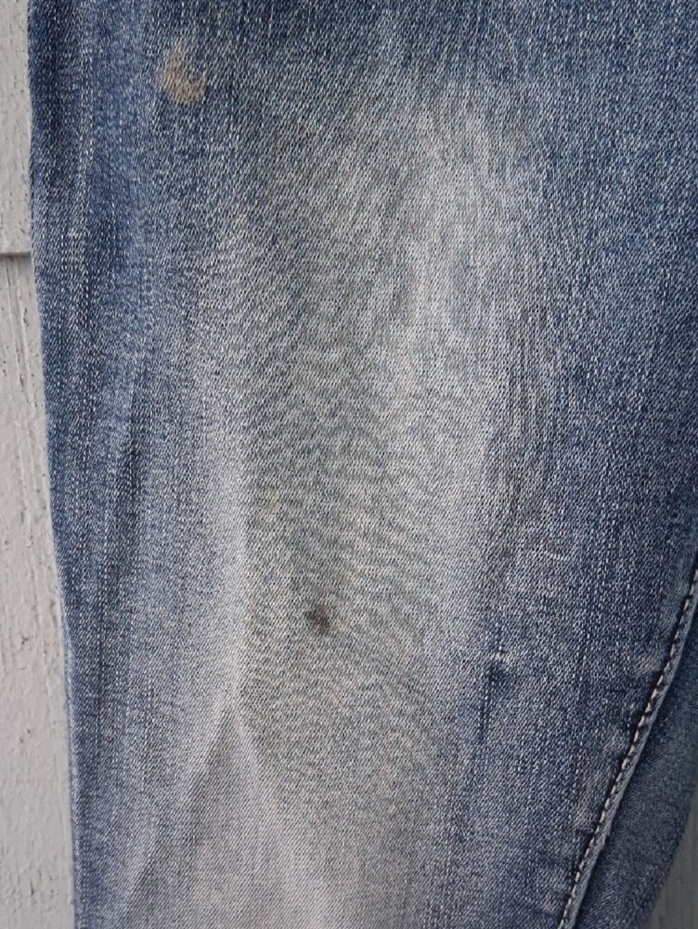 Sky Denim Jeans with Studded Winged Skull Pocket - Picture 7 of 8